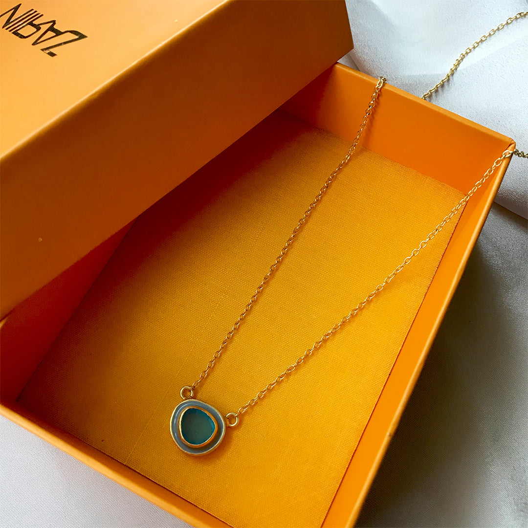 Blue Me Away Necklace