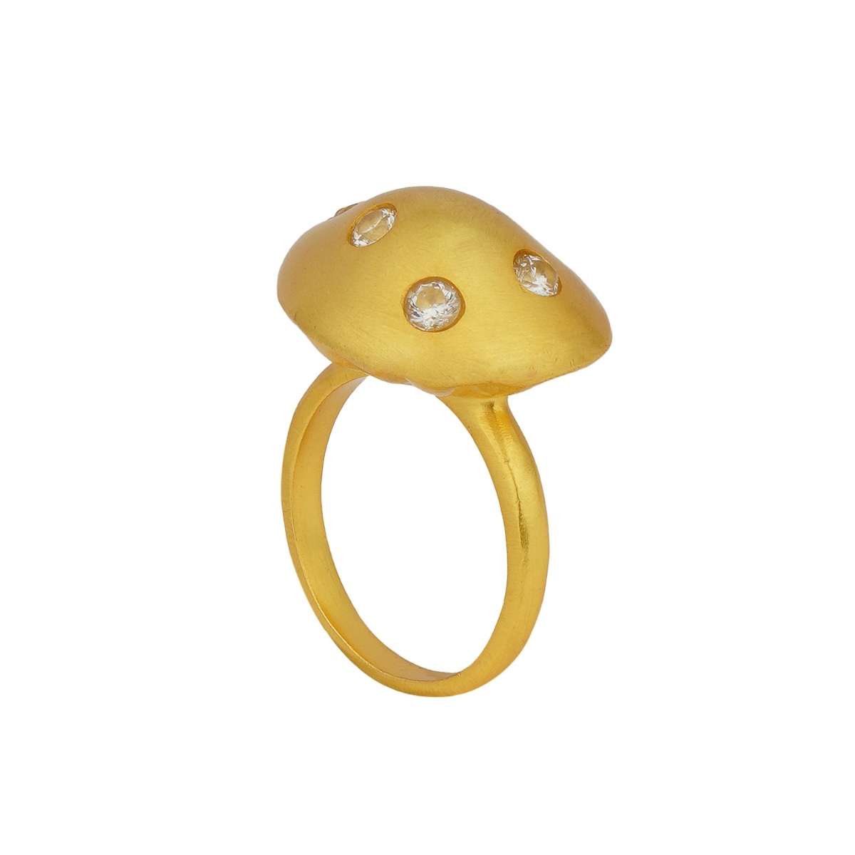 Sparkle in Gold Statement Ring