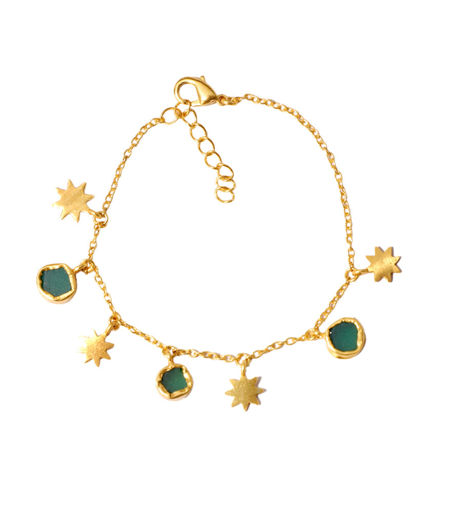 Stars of Dreams Green Bracelet