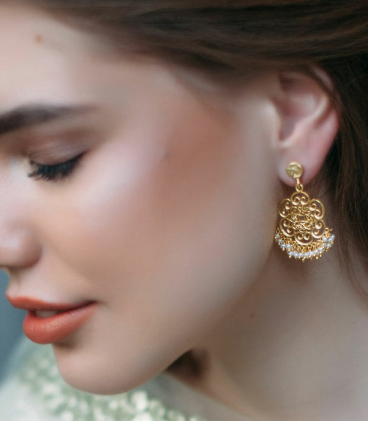 Gold Blossom Earrings